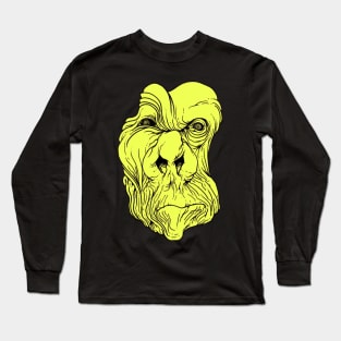 Angry Yellow Man Long Sleeve T-Shirt